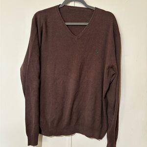 Brown Polo Ralph Lauren V-neck sweater